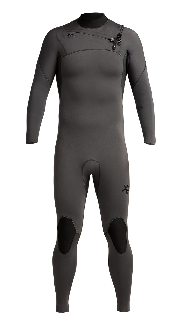 MENS XCEL COMP 2mm FULL WETSUIT (Charcoal) - CHEST ZIP - Board Store XcelWetsuits  