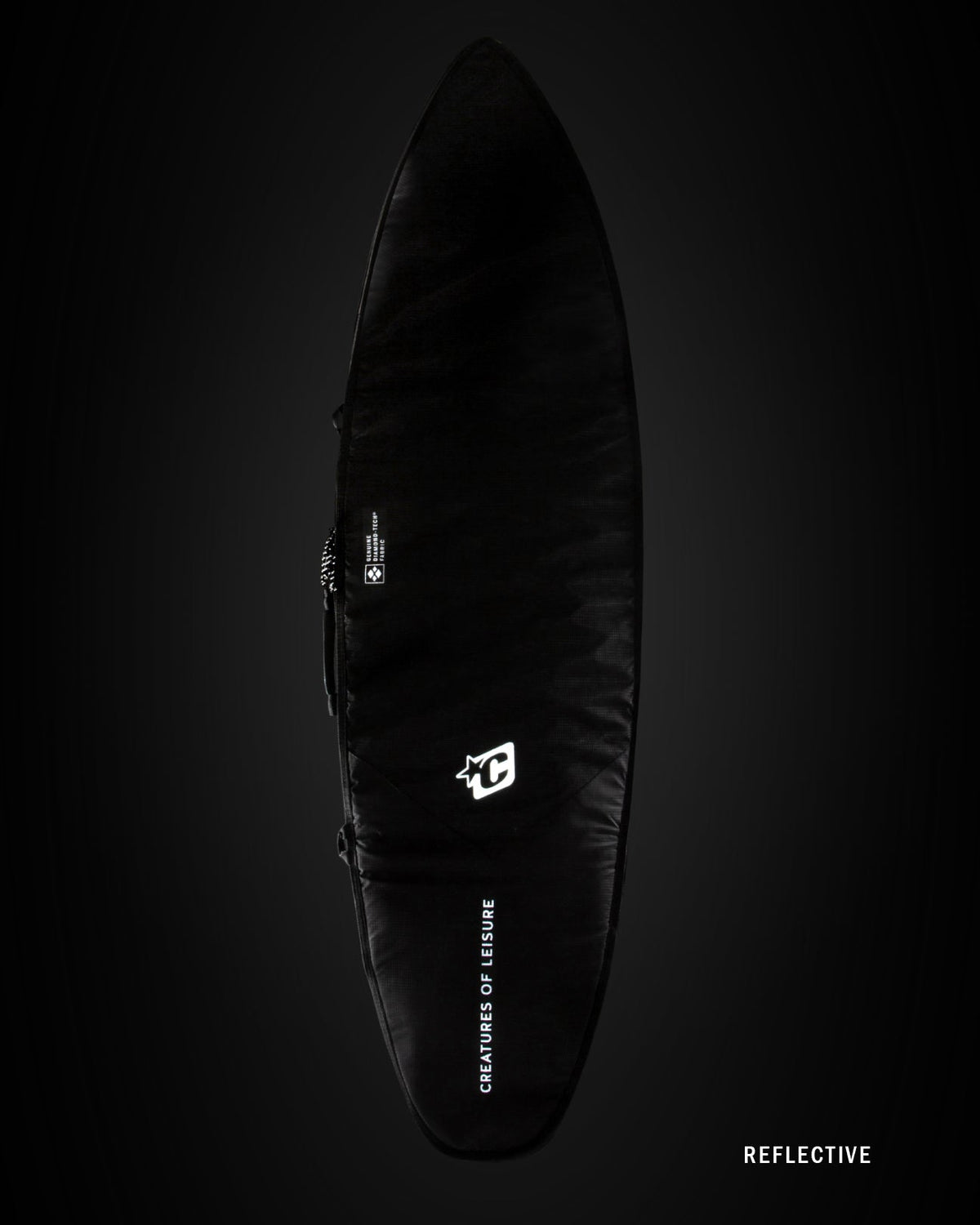Creatures Shortboard Travel DT2.0 Board Cover Black Silver