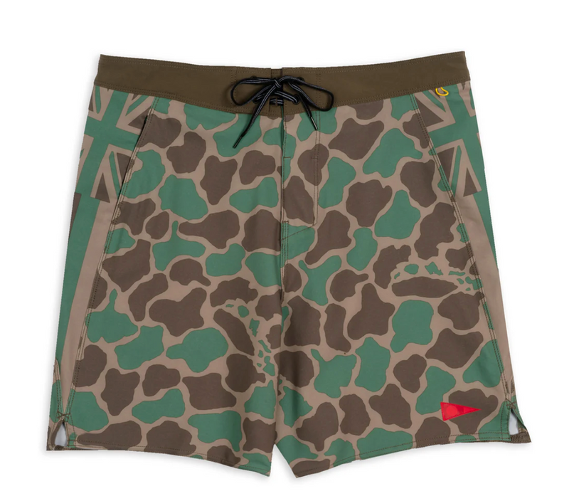 Florence Marine X - F1 Pro Hawaii Camo Boardshort / BURNT OLIVE - Board Store Florence Marine XSwimwear  