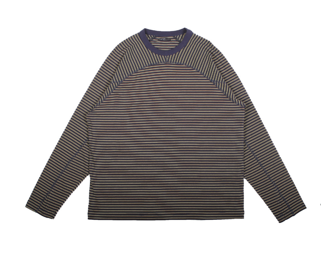 Listen - ARCHIVE LONG SLEEVE TEE - Navy Stripes - Board Store LISTENShirt  