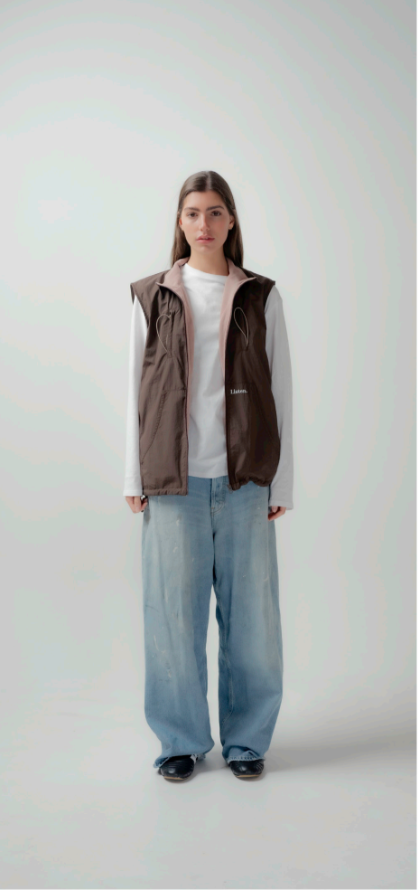 Listen - Eclipse Reversible Vest - Brown - Board Store LISTENVest  