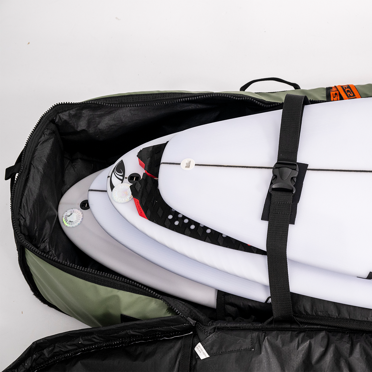 FCS Travel 4 Shortboard Fish Cover Alpine