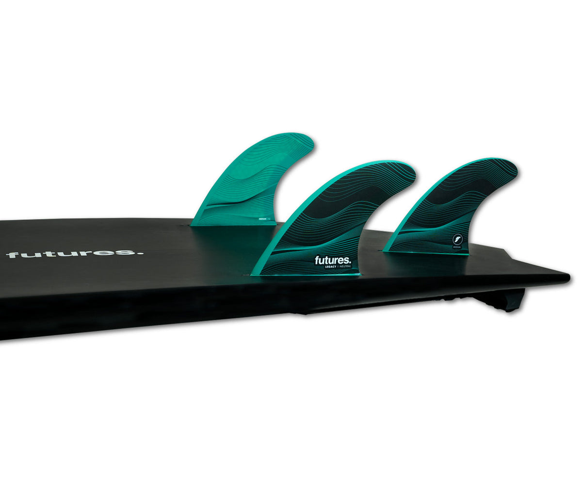 Futures Legacy Series Neutral Honeycomb Thruster in Green, F6 - MEDIUM centre fin