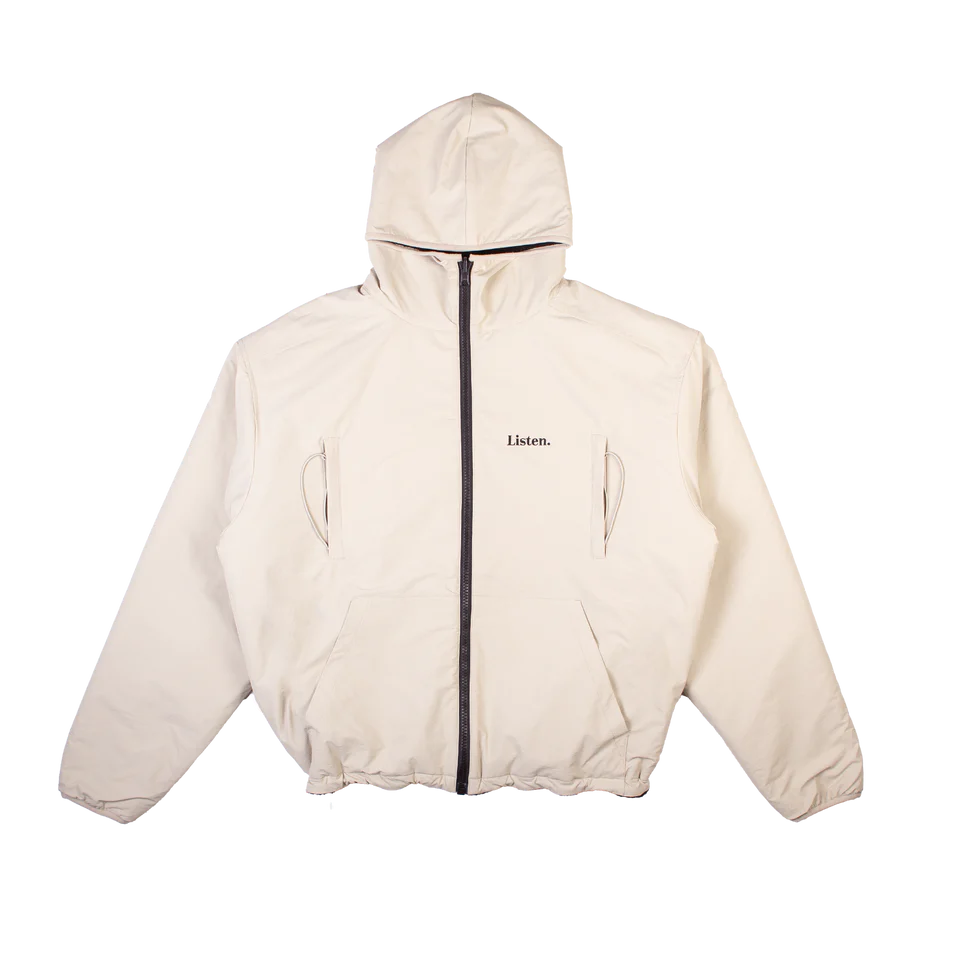 Listen - Reversible Polar Jacket - Black + Cream - Board Store LISTENjacket  