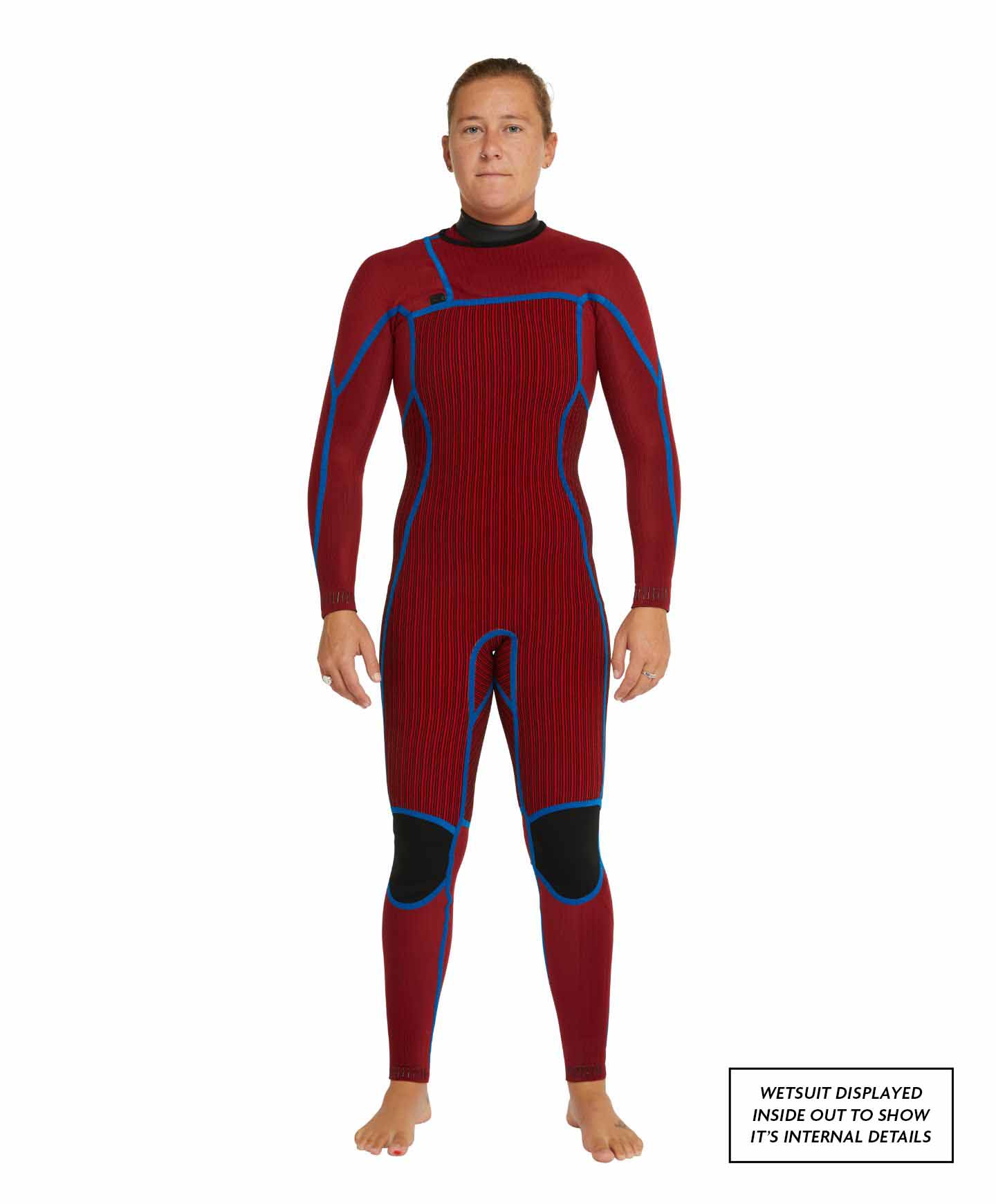 O&#39;neill Womens Hyperfreak 3/2+ mm Steamer (Chest Zip) Wetsuit - BLK/BLK