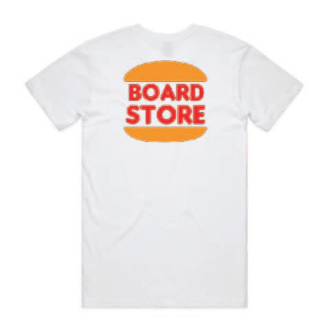 Boardstore Treat Yourself Burger tee White - Board Store Board StoreTee Shirt  