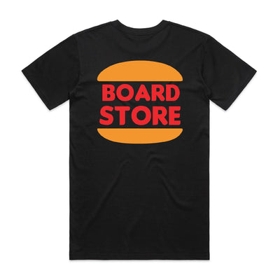 Boardstore Treat Yourself Burger tee BLACK - Board Store Board StoreTee Shirt