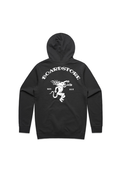 Boardstore Fireball Hood - Black / White Print - Board Store Board StoreTee Shirt