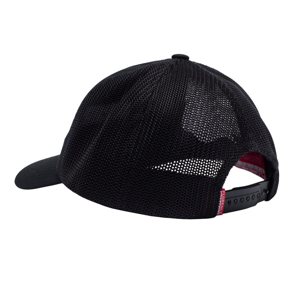 Florence Marine X - Unstructured Trucker Hat / Black - Board Store Florence Marine Xsun protection  