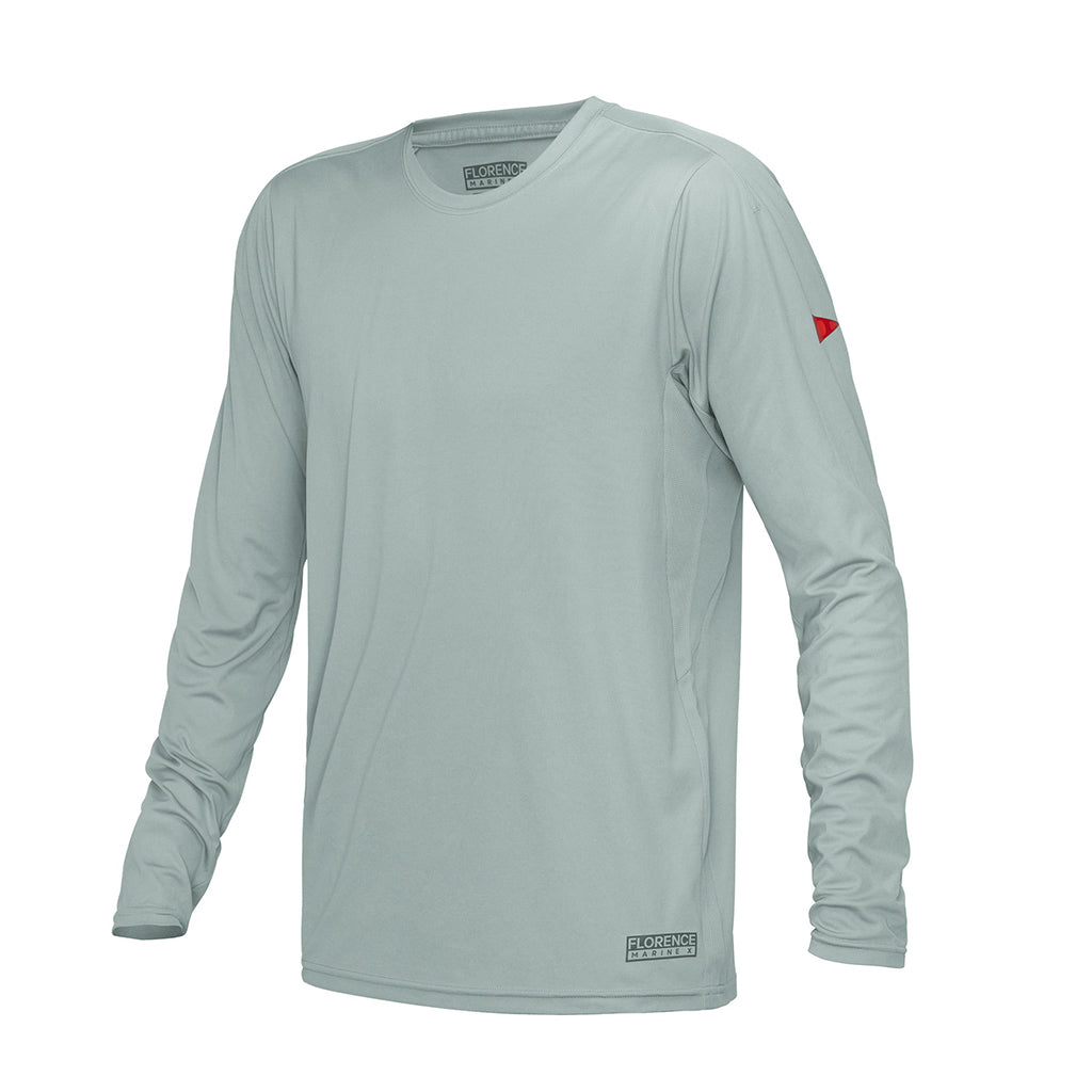 Florence Marine X - Long Sleeve UPF Shirt - Light Grey - Board Store Florence Marine Xsun protection  