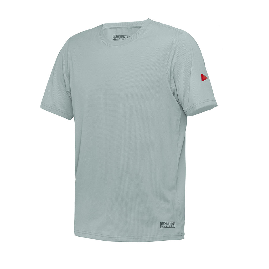 Florence Marine X - Short Sleeve Trainer UPF Shirt - Light Grey - Board Store Florence Marine Xsun protection  