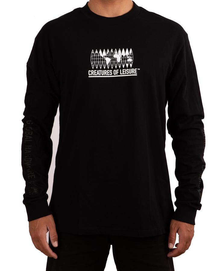 Creatures - GLOBAL HARDWARE L/S TEE : BLACK - Board Store CreaturesTee Shirt  