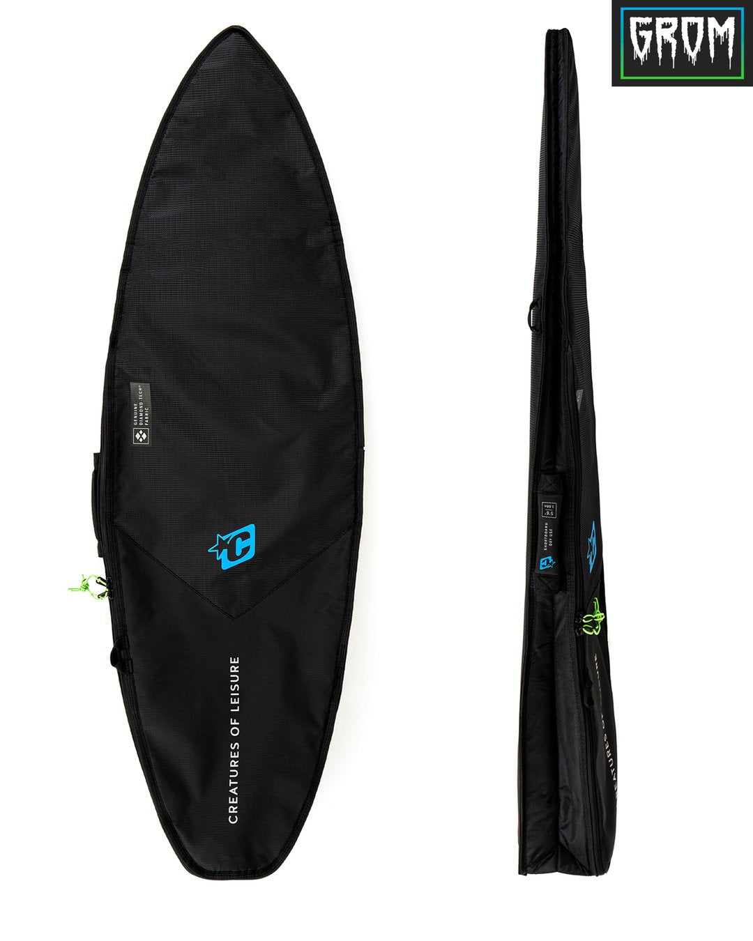 Creatures GROM DAY USE 5'6'' : BLACK CYAN - Board Store CreaturesBoardcover  
