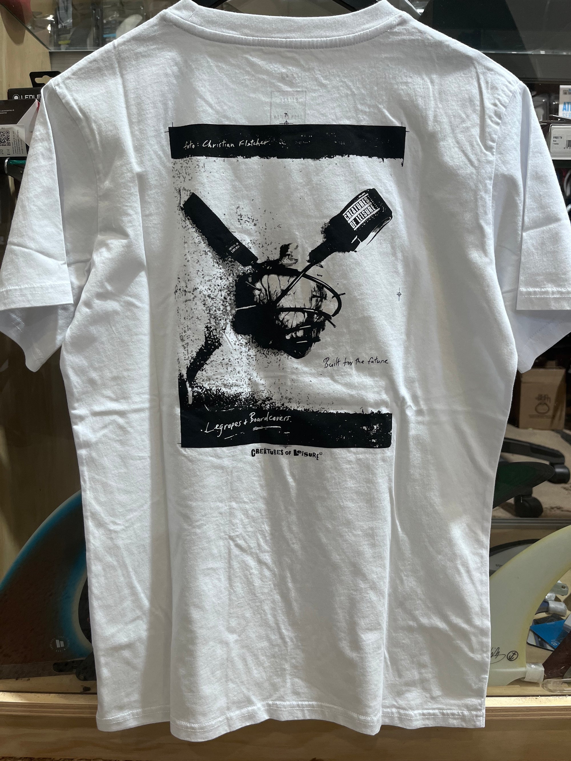 Fletcher Heart S/S TEE : White - Board Store CreaturesTee Shirt  