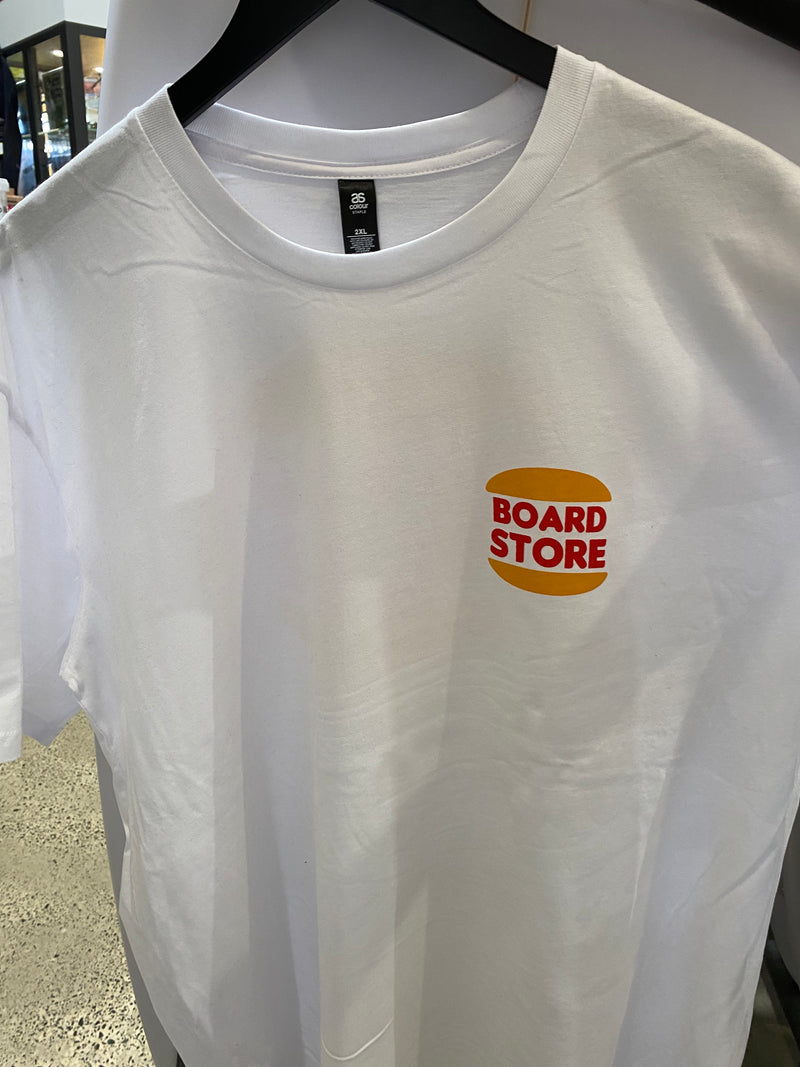 Boardstore Treat Yourself Burger tee White - Board Store Board StoreTee Shirt  