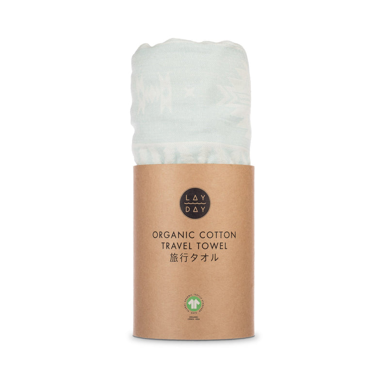 vista ocean organic cotton Queen Size - Board Store Layday™Travel Towel  