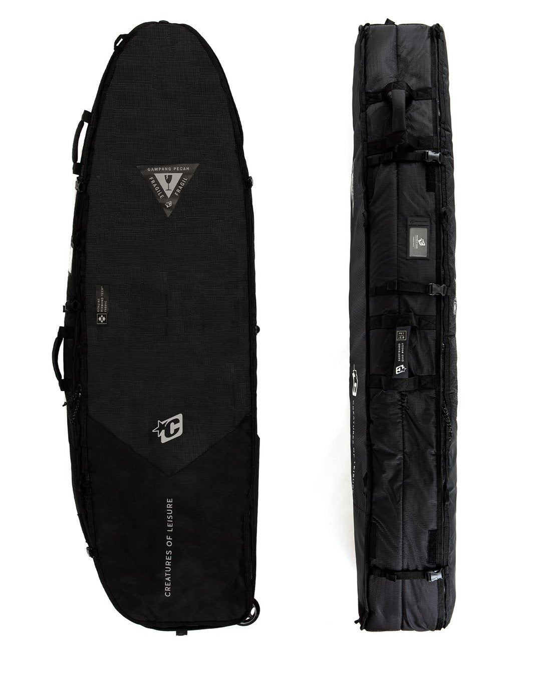Creatures SHORTBOARD QUAD WHEELY DT2.0 6&#39;7&quot; : BLACK SILVER - Board Store CreaturesBoardcover  
