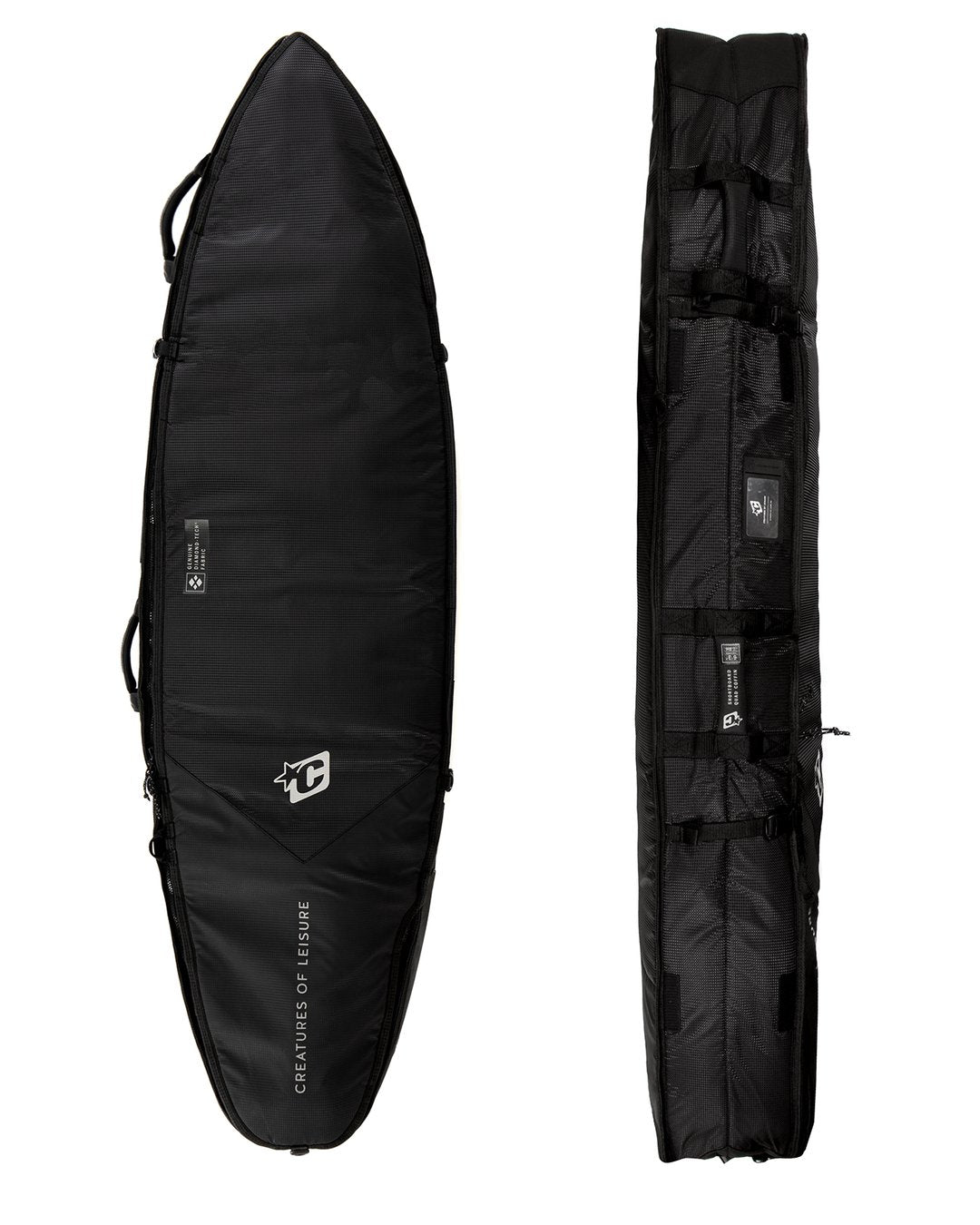 Creatures SHORTBOARD QUAD COFFIN DT2.0 6&#39;3&quot; : BLACK SILVER - Board Store CreaturesBoardcover  