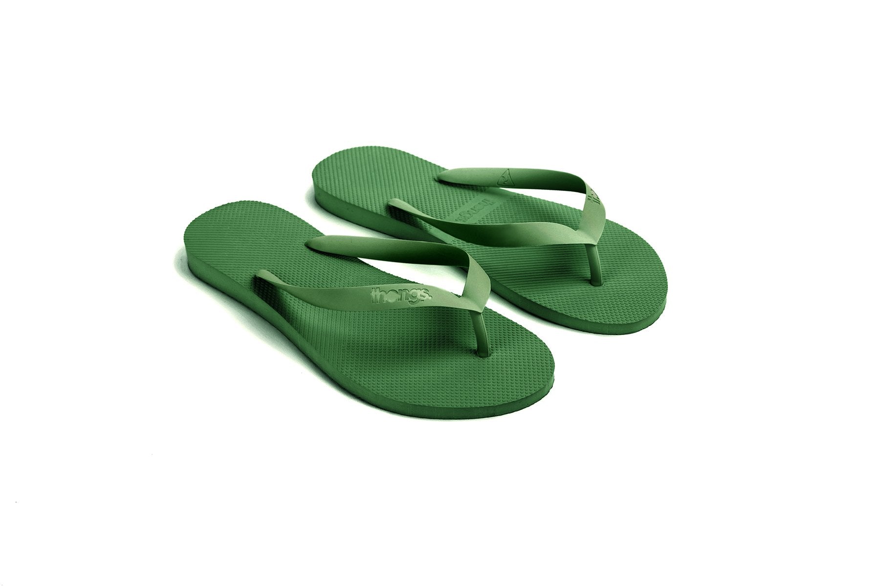 Womens Green Thongs - Otways Green – Thongs Australia