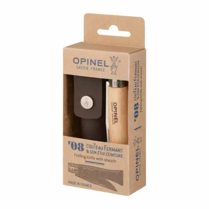 OPINEL - Traditional #08 Stainless Steel 8.5cm+Pouch in Gift Box - Board Store OpinelAccessories  