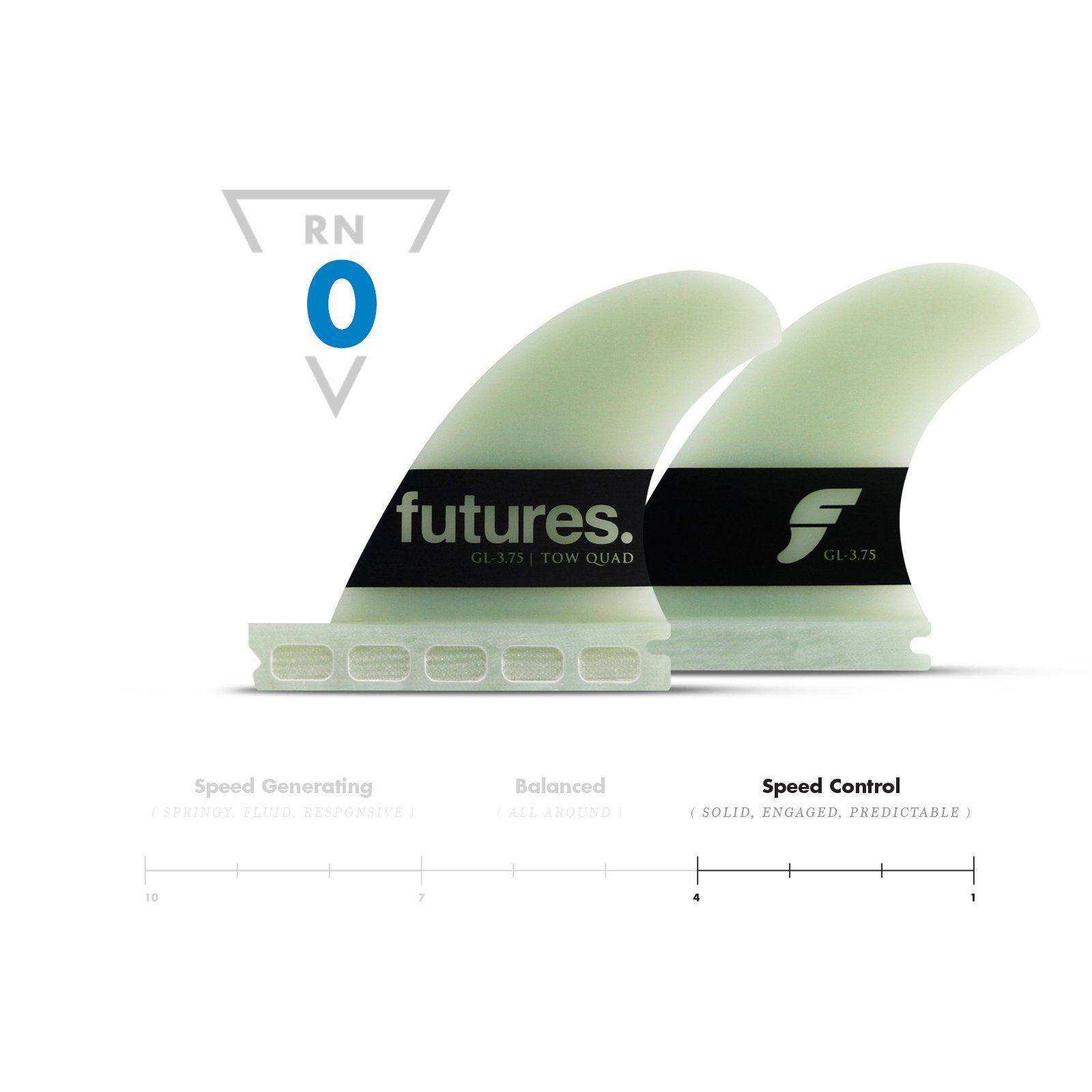 Futures GL 3.75" Quad G10 - Board Store FuturesFins  