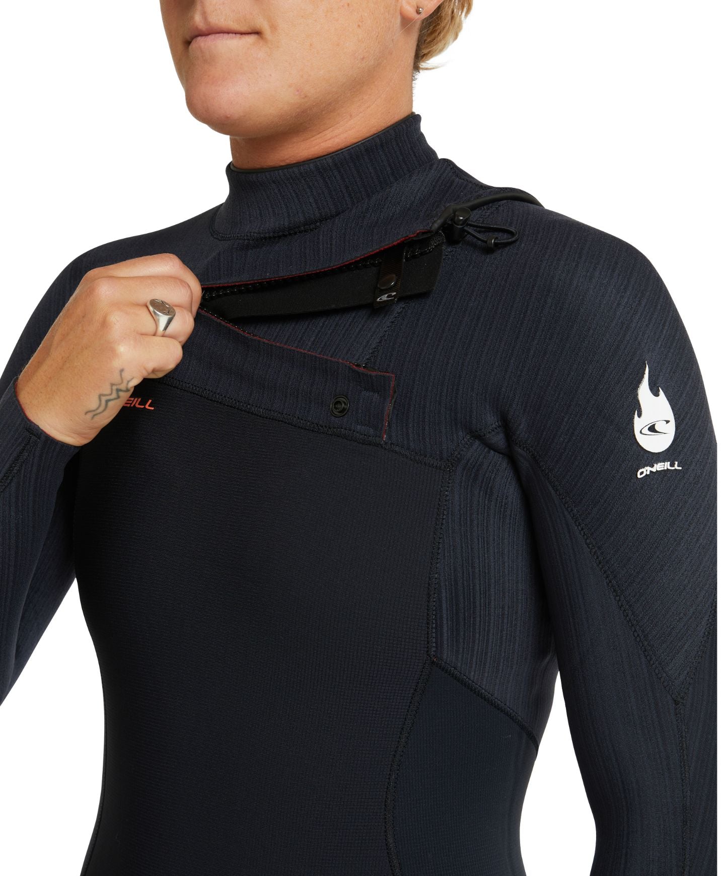 O'neill Womens Hyperfreak Fire 3/2mm Steamer (Chest Zip) - Black - Board Store O'neillWetsuits  