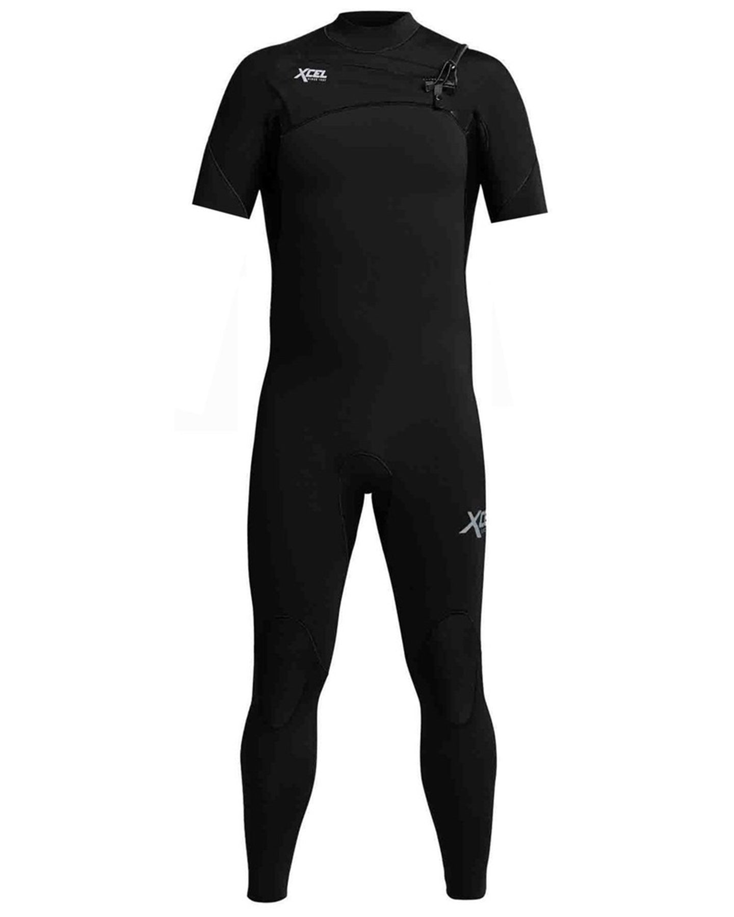 MENS XCEL COMP -SHORT SLEEVE WETSUIT (BLACK) - CHEST ZIP 2021 - Board Store XcelWetsuits  