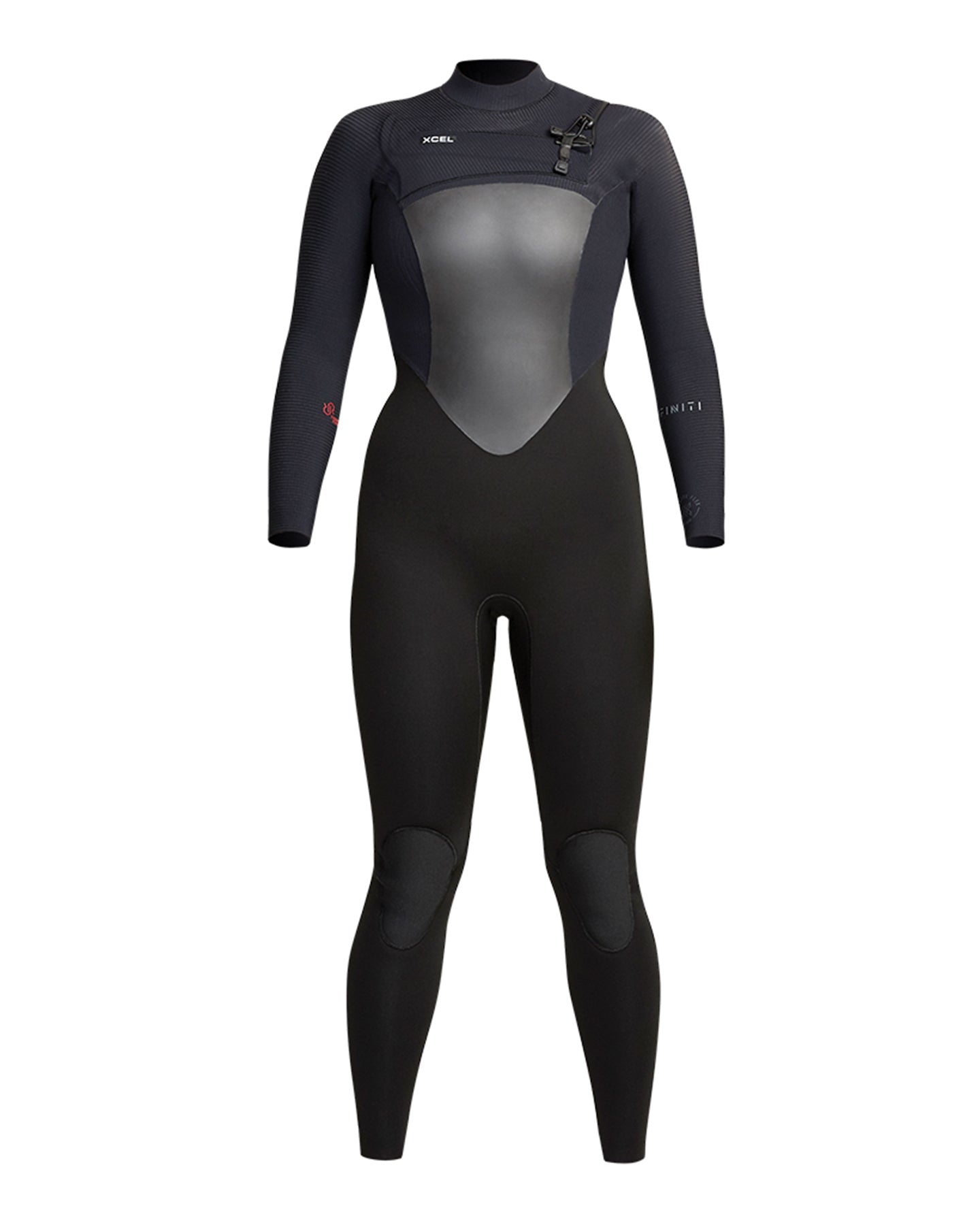 XCEL WOMENS RADIANT REBOUND 3/2 FULLSUIT CHEST ZIP - BLACK 2021 - Board Store XcelWetsuits  